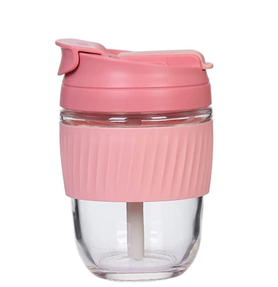 Coffee Tumbler with Airtight Lid and Straw