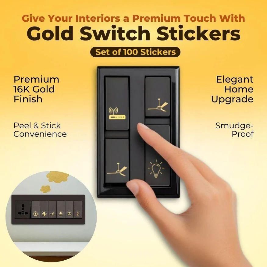 Switch Stickers (Gold)