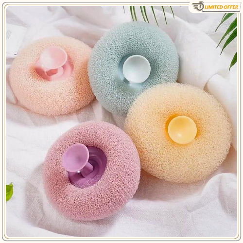 Shower Massage Ball/Loofah with Suction