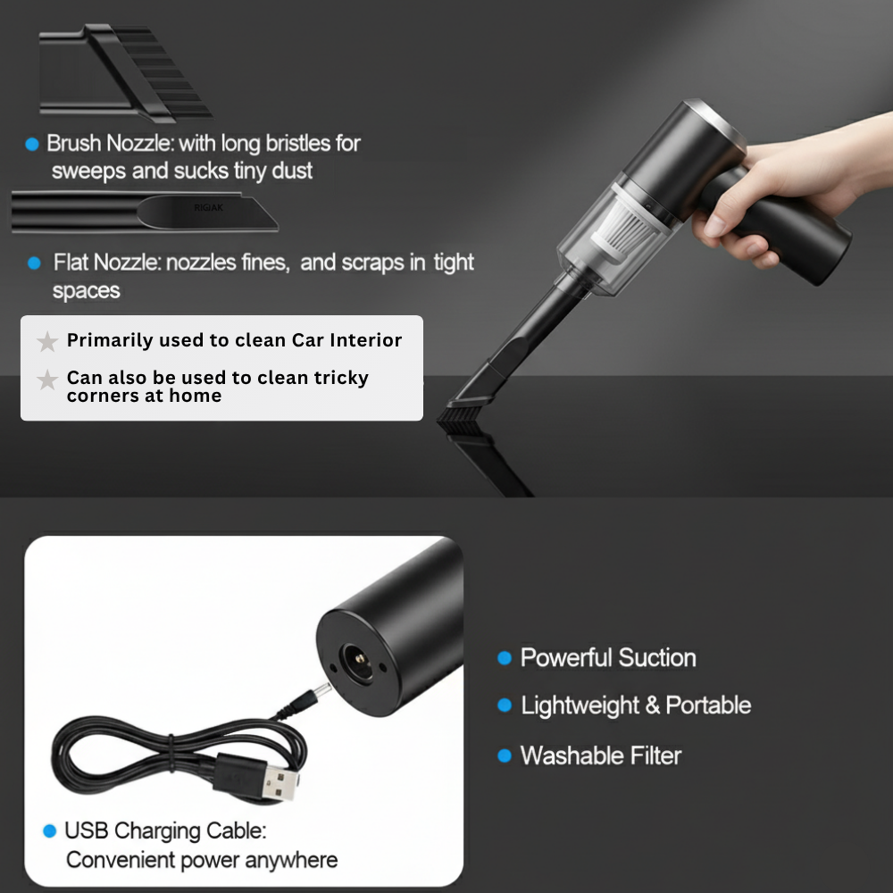 Portable Air Duster Wireless Vacuum Cleaner
